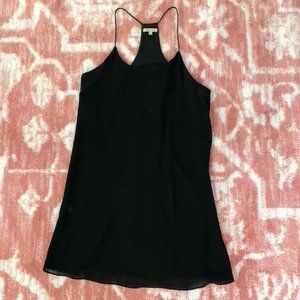 Black, Skinny Strap, shift dress